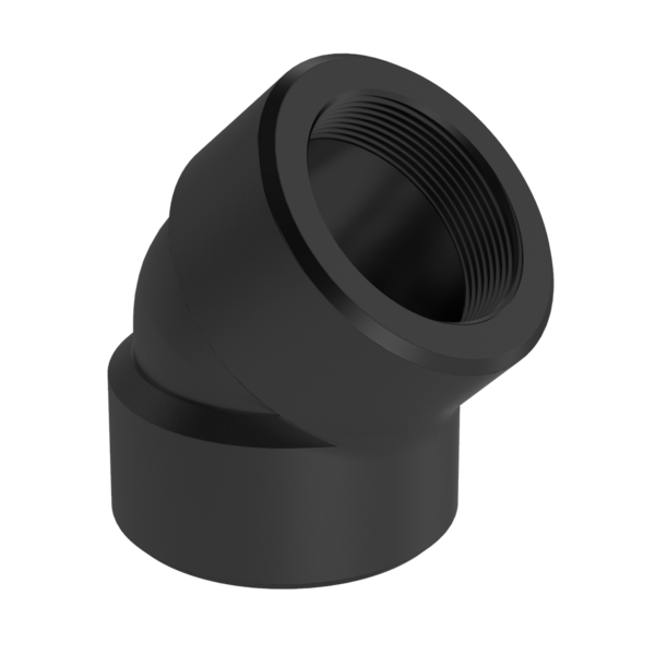 PF3T-L45-ICS 2" 3M CARBON STEEL THRD 45ELL A/SA 105 NORM IMPORT